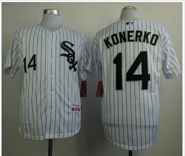 Chicago White Sox #14 Paul Konerko Stitched White Baseball Jersey