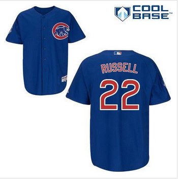 Chicago Cubs #22 Addison Russell Blue Alternate Cool Base Stitched Baseball Jersey