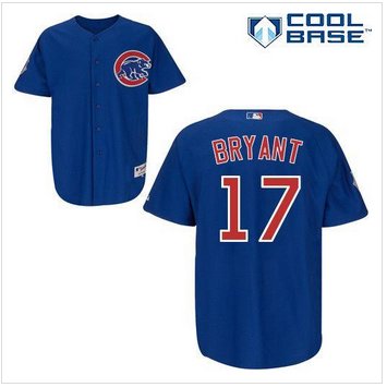 Chicago Cubs #17 Kris Bryant Blue Alternate Cool Base Stitched Baseball Jersey