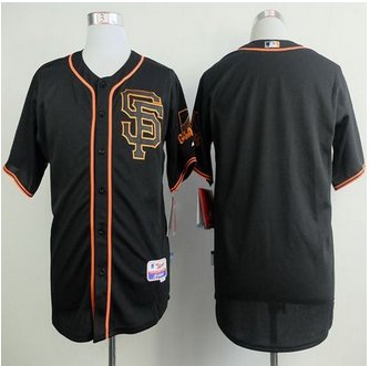 San Francisco Giants Blank Black Alternate Cool Base Stitched Baseball Jersey