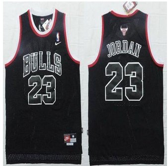 Chicago Bulls #23 Michael Jordan Black Shadow Stitched NBA Jersey