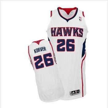 Revolution 30 Atlanta Hawks #26 Kyle Korver White Stitched NBA Jersey