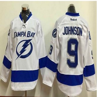 Tampa Bay Lightning #9 Tyler Johnson White Stitched NHL Jersey