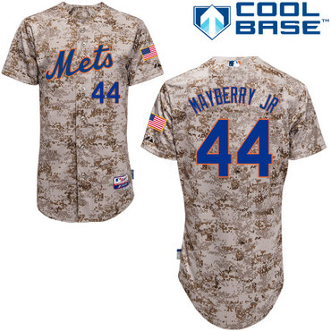 New York Mets #44 Mayberry jr Authentic Personalized Alternate Camo Jersey
