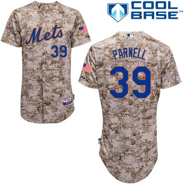 New York Mets #39 Parnell Authentic Personalized Alternate Camo Jersey