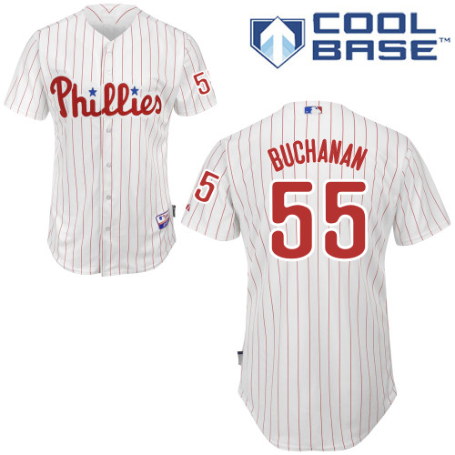 Philadelphia Phillies 2015#55 Buchanan Personalized Home White Jersey