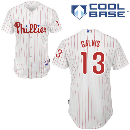 Philadelphia Phillies 2015#13 Galvis Personalized Home White Jersey