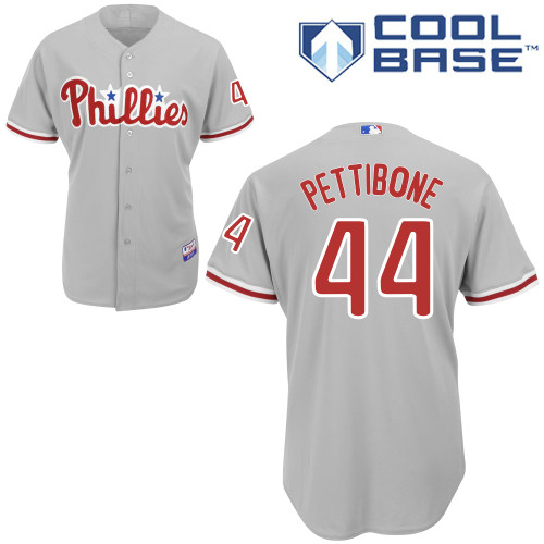 Philadelphia Phillies 2015#44 Pettibone Personalized Home Gray Jersey