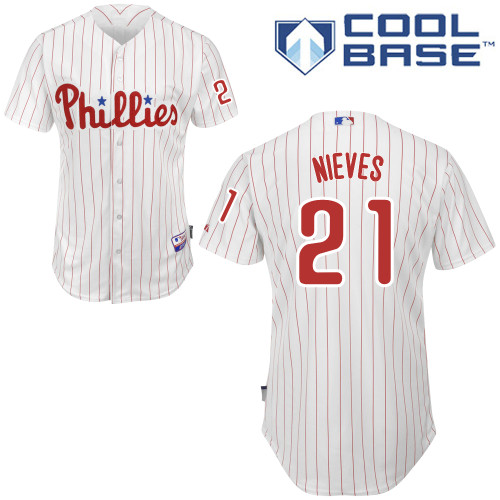 Philadelphia Phillies 2015#21 Nievs Personalized Home White Jersey