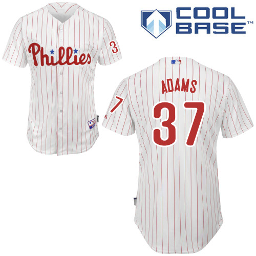 Philadelphia Phillies 2015#37 Adams Personalized Home White Jersey