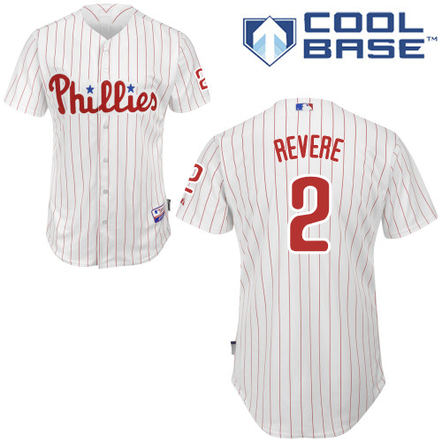 Philadelphia Phillies 2015#2 Revere Personalized Home White Jersey