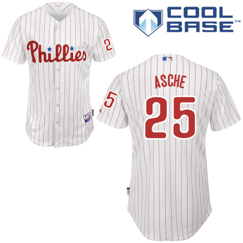 Philadelphia Phillies 2015#25 Asche Personalized Home White Jersey
