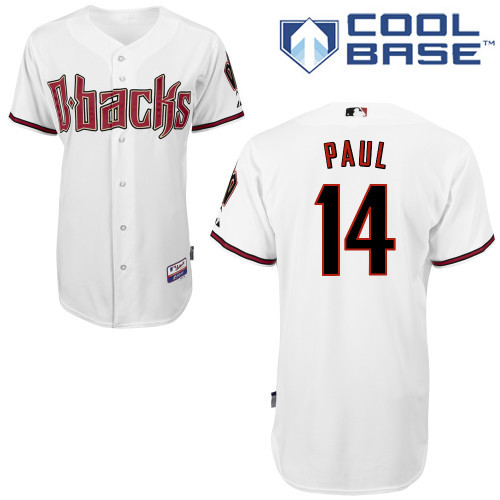 Arizona Diamondbacks #14 Paul White Authentic Personalized Home cool Jersey