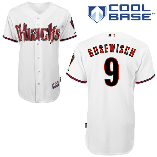 Arizona Diamondbacks #9 Gosewisch White Authentic Personalized Home cool Jersey