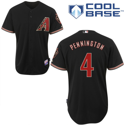 Arizona Diamondbacks #4 Pennington Black Authentic Personalized Alternate Home cool Jersey Arizona Diamondbacks #4 Pennington Black Authentic Personalized Alternate Home cool Jersey