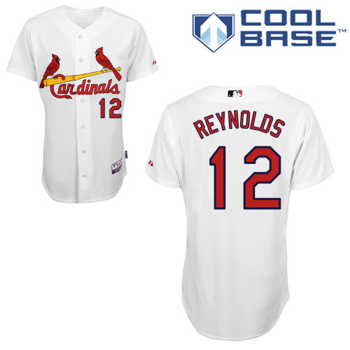 St.Louis Cardinals #12 Reynolds White Baseball Jersey St.Louis Cardinals #12 Reynolds White Baseball Jersey