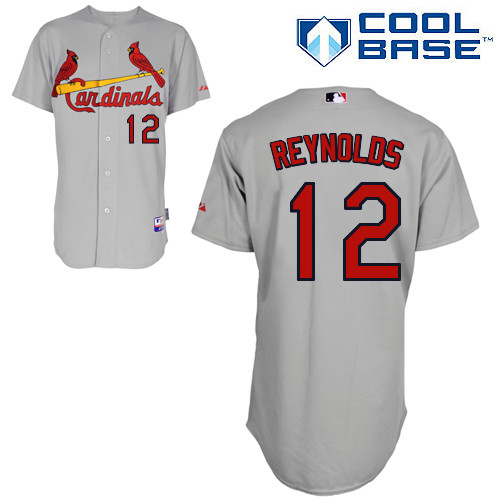 St.Louis Cardinals #12 Reynolds Gray Baseball Jersey St.Louis Cardinals #12 Reynolds Gray Baseball Jersey