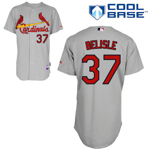 St.Louis Cardinals #37 Belisle Gray  Baseball Jersey
