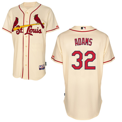 St.Louis Cardinals #32 Adams Beige  Baseball Jersey