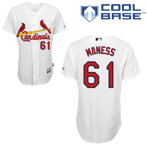 St.Louis Cardinals #61 Maness White Baseball Jersey St.Louis Cardinals #61 Maness White Baseball Jersey