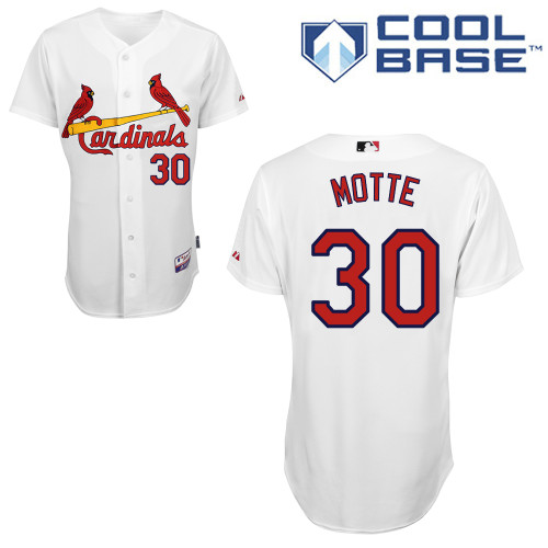 St.Louis Cardinals #30 Motte White Baseball Jersey St.Louis Cardinals #30 Motte White Baseball Jersey