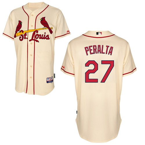 St.Louis Cardinals #27 Peralta Beige  Baseball Jersey