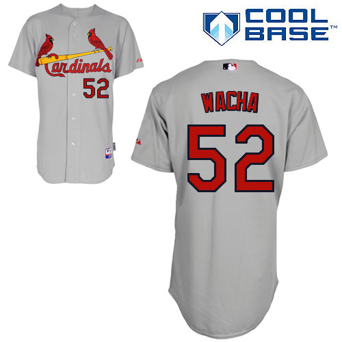 St.Louis Cardinals #52 Wacha Gray  Baseball Jersey