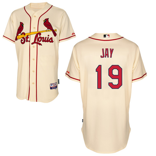 St.Louis Cardinals #19 Jay Beige  Baseball Jersey