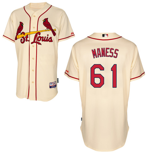 St.Louis Cardinals #61 Maness Beige  Baseball Jersey