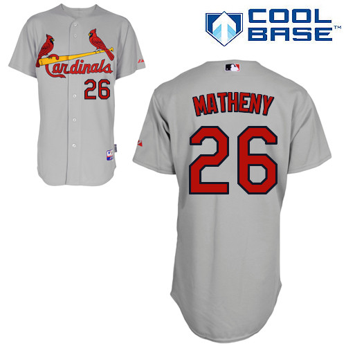 St.Louis Cardinals #26 Matheny Gray  Baseball Jersey