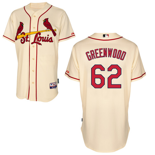 St.Louis Cardinals #62 Greenwood Beige Baseball Jersey St.Louis Cardinals #62 Greenwood Beige Baseball Jersey