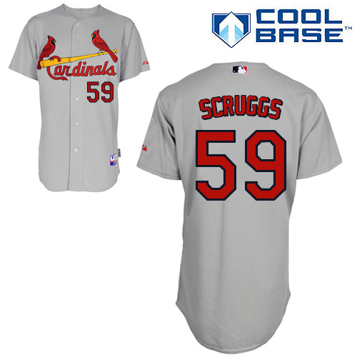St.Louis Cardinals #59 Scruggs Gray  Baseball Jersey