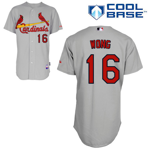 St.Louis Cardinals #16 Wong Gray  Baseball Jersey