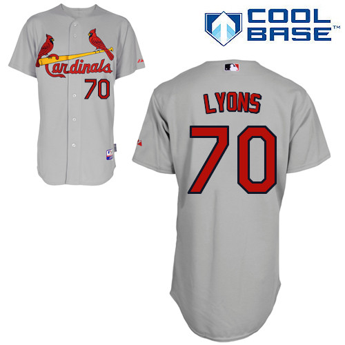 St.Louis Cardinals #70 Lyons Gray  Baseball Jersey