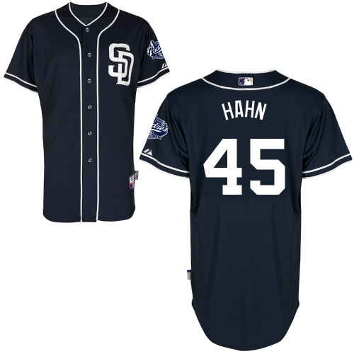 San Diego Padres #45Jesse Hahn Authentic Personalized Alternate Blue Jersey