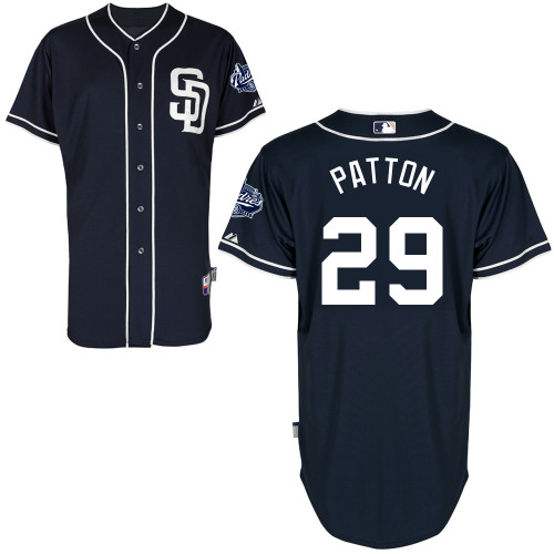 San Diego Padres #29Troy Patton Authentic Personalized Alternate Blue Jersey