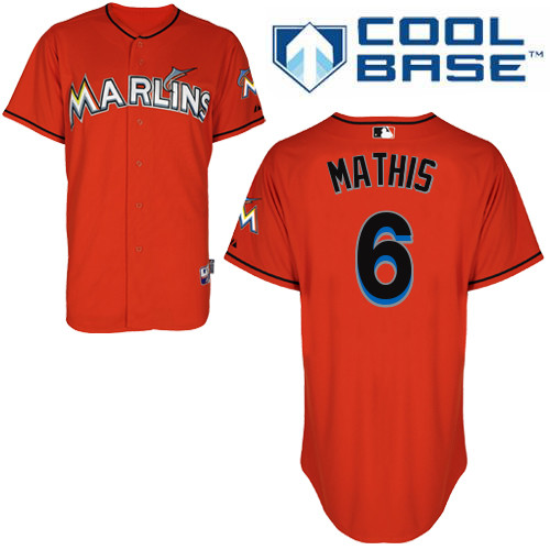 Miami Marlins #6Jeff Mathis 2015 Cool Base Giancarlo Stanton Alternate red Jersey