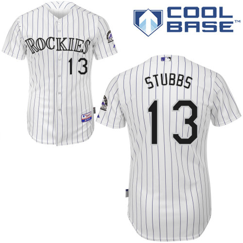 Colorado Rockies #13Drew Stubbs 2015 Personalized Home White Jersey