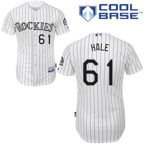 Colorado Rockies #61   David  Hale 2015 Personalized Home White Jersey