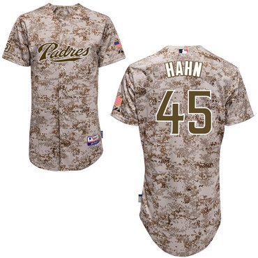 San Diego Padres #45Jesse Hahn Authentic Personalized Alternate Camo Jersey
