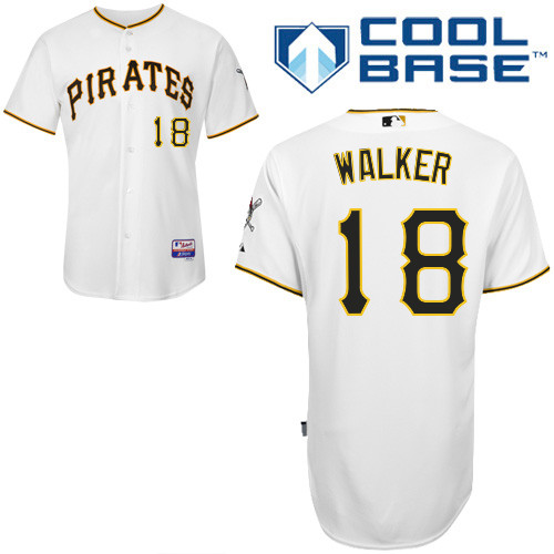 Pittsburgh Pirates #18Neil Walker Authentic Andrew McCutchen Home White Jersey