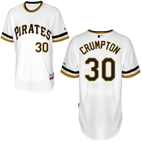 Pittsburgh Pirates #30 Crumpton Authentic Andrew McCutchen Alternate White Jersey
