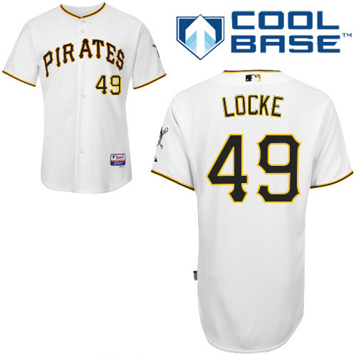 Pittsburgh Pirates #49 Locke Authentic Andrew McCutchen Home White Jersey