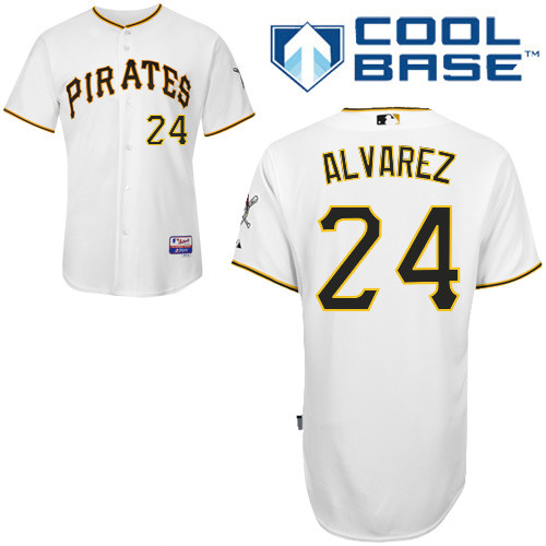 Pittsburgh Pirates #24 Pedro Alvarez  Authentic Andrew McCutchen Home White Jersey