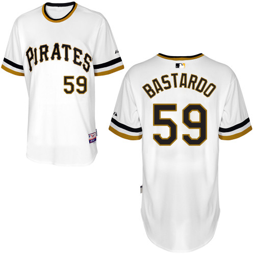 Pittsburgh Pirates #59 Bastardo Authentic Andrew McCutchen Alternate White Jersey
