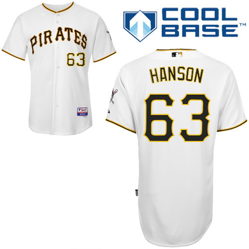 Pittsburgh Pirates #63Alen Hanson Authentic Andrew McCutchen Home White Jersey