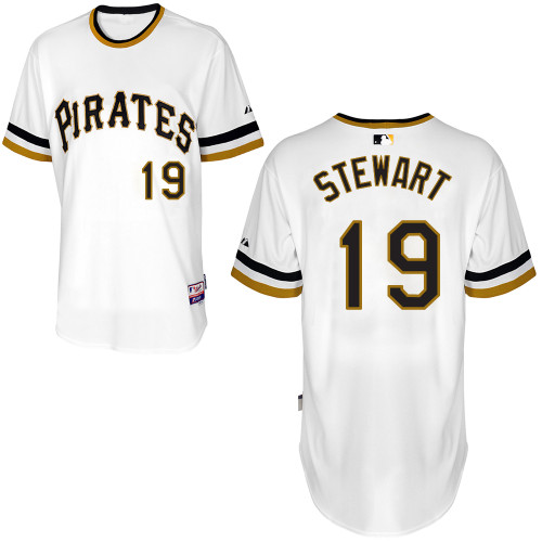 Pittsburgh Pirates #19Chris Stewart Authentic Andrew McCutchen Alternate White Jersey