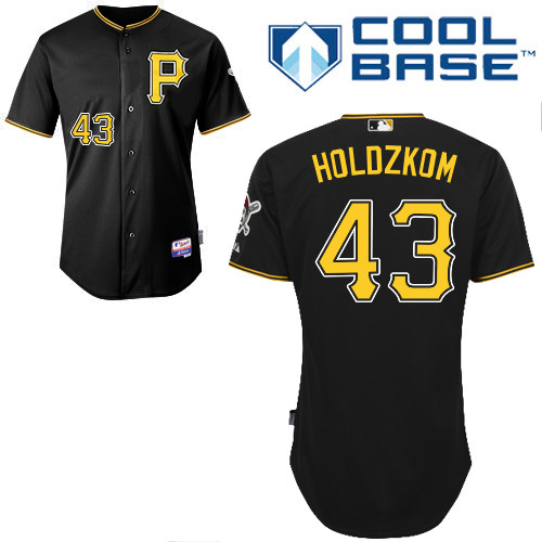 Pittsburgh Pirates #43John Holdzkom Authentic Andrew McCutchen Alternate black Jersey
