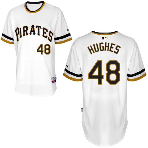 Pittsburgh Pirates #48Jared Hughes Authentic Andrew McCutchen Alternate White Jersey