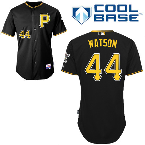 Pittsburgh Pirates #44Tony Watson Authentic Andrew McCutchen Alternate black Jersey